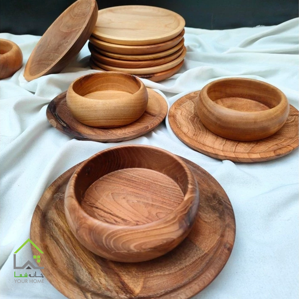 ست پذیرایی چوبی ( پیش دستی کاسه )